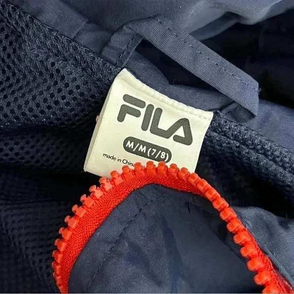 Fila boy windbreaker jacket  size M (7/8) - Picture 6 of 12